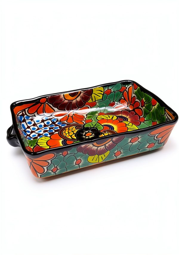 Talavera Casserole Dish Mexican Hobo Ceramic Oven Safe-1