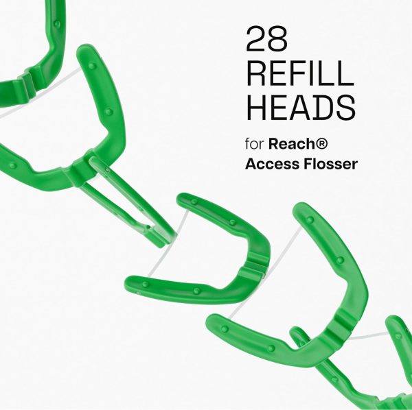 REACH Dental Flosser Refill Heads Mint Flavor 28 Count-1