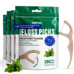 Reusable Dental Floss Picks EcoFloss Charcoal Mint-0