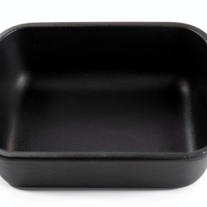 Cast Iron Lasagna Pan Victoria Black Rectangular Oven Safe-0