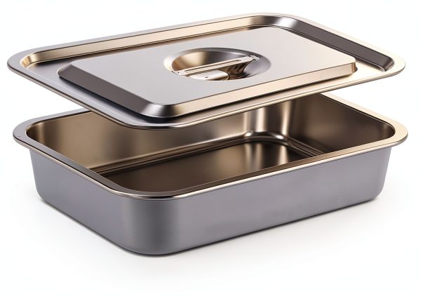 CozyState Lasagna Pan Stainless Steel Non-Stick with Lid-0