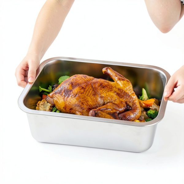 CozyState Lasagna Pan Stainless Steel with Lid Oven Safe-4