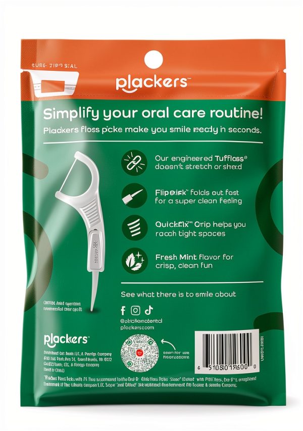 Dental Flossers Mint Portable Hygienic Fold Out Toothpick-5