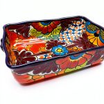 Talavera Casserole Dish Mexican Hobo Ceramic Oven Safe-0