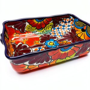 Talavera Casserole Dish Mexican Hobo Ceramic Oven Safe-0