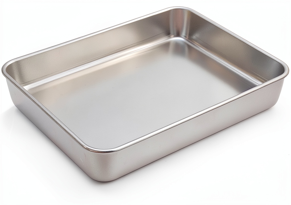 TeamFar lasagna pan filled with layered lasagna in a kitchen setting