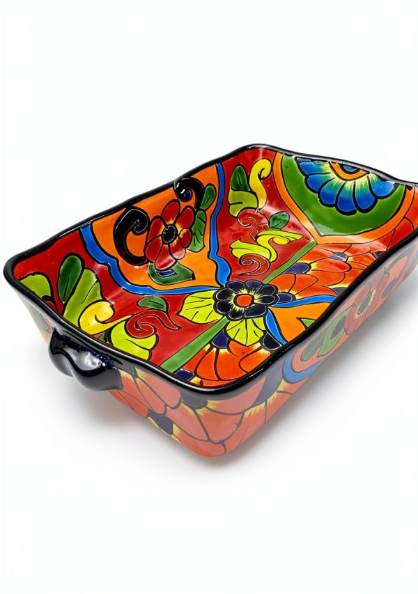 Talavera Casserole Dish Mexican Hobo Ceramic Oven Safe-2
