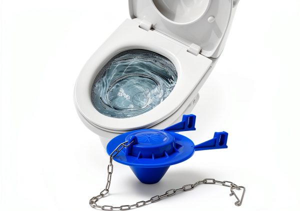 Toilet Flapper Weslymoo Blue Stainless Design-1