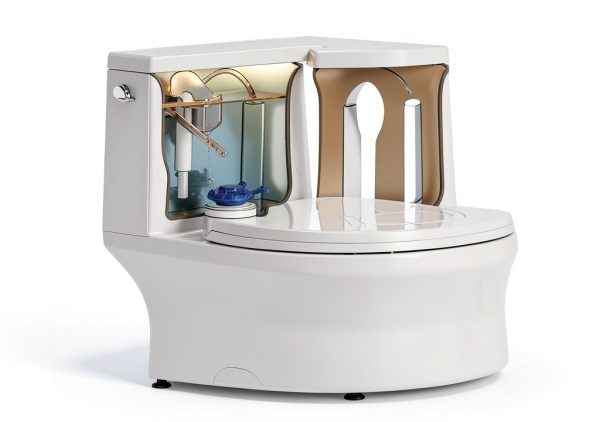 SooDeei Toilet Flapper Replacement Blue T6688-6