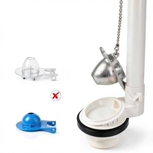 Hibbent Toilet Flapper Transparent 2 Inch Rubber-4