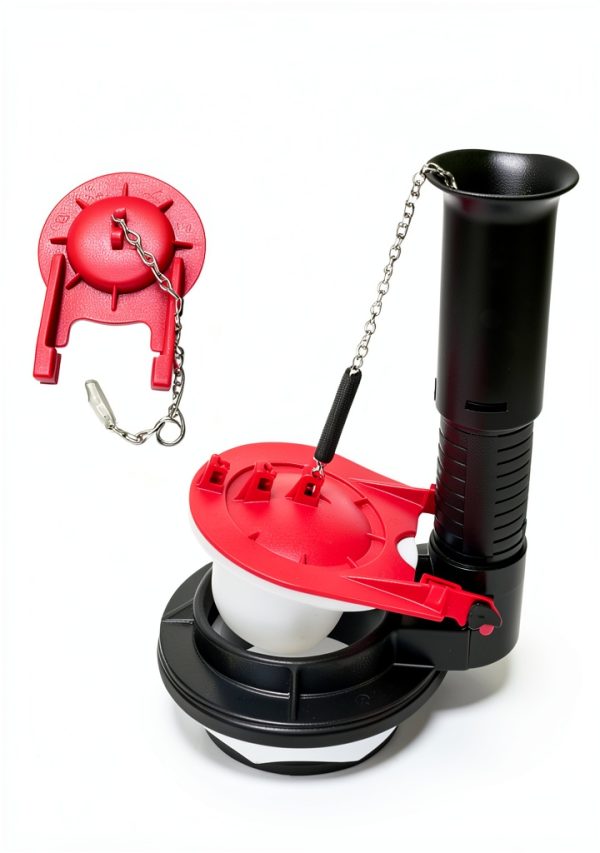 Toilet Flapper Rubber by Gadgetime USA 2‑Port Red-5
