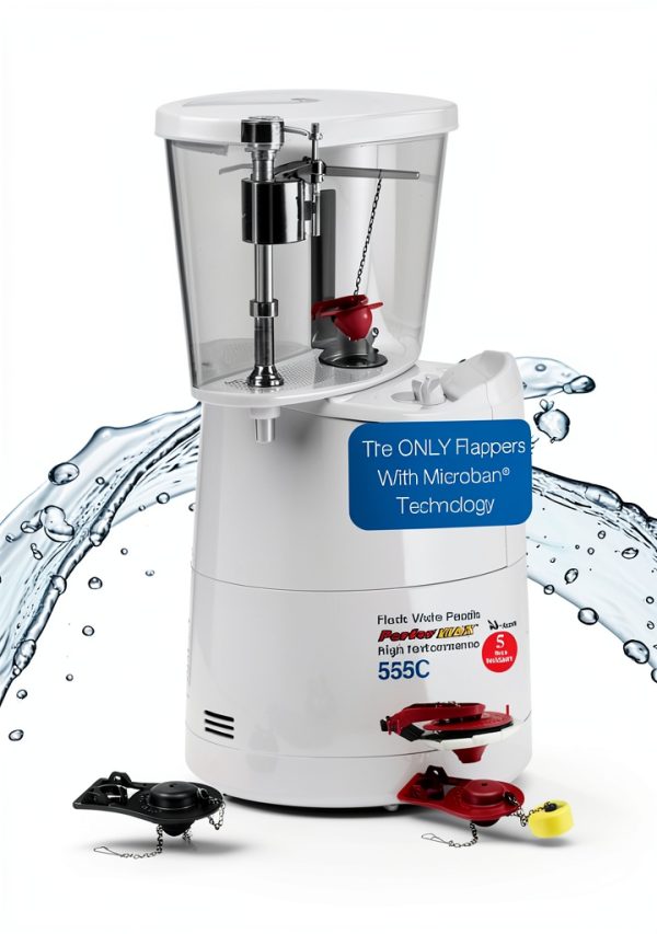 Fluidmaster Red Toilet Flapper Universal Design-4