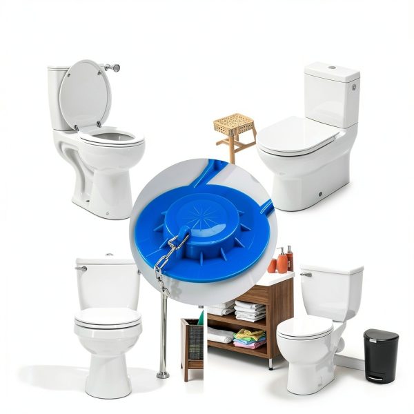 Toilet Flapper Weslymoo Blue Stainless Design-2