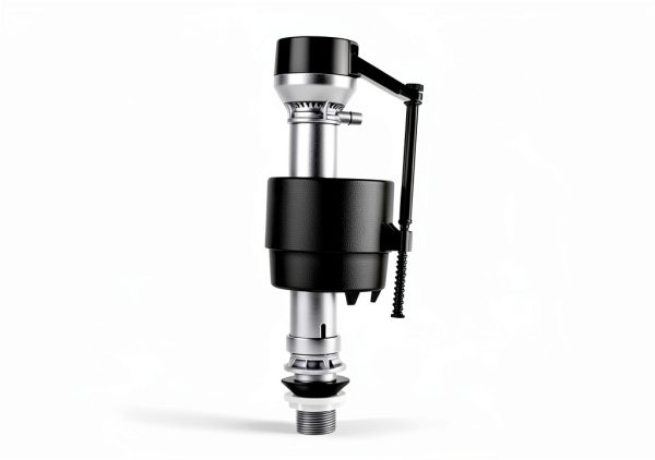 TEVIORA Toilet Fill Valve Replacement Kit Black 2.6x2.6x9-2