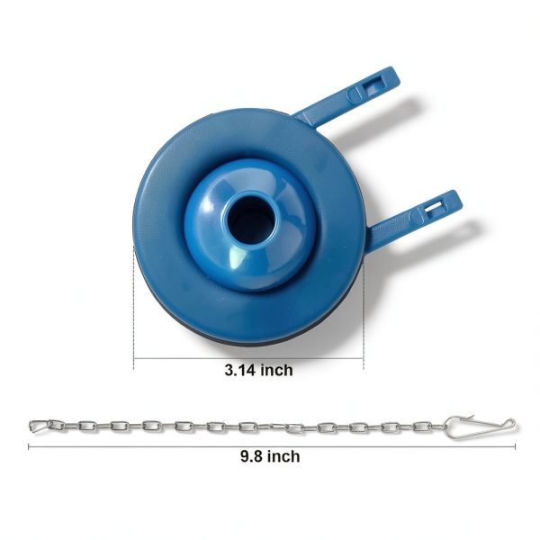 Toilet Flapper Weslymoo Blue Stainless Design-3
