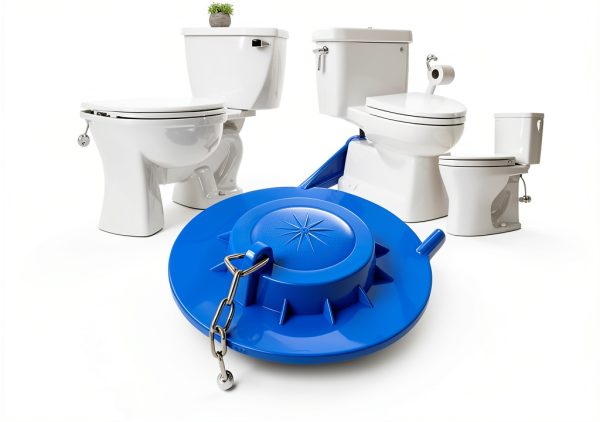 SooDeei Toilet Flapper Replacement Blue T6688-4