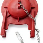 Toilet Flapper Rubber by Gadgetime USA 2‑Port Red-0