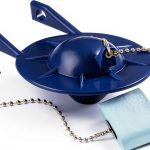 Kohler Toilet Flapper Blue Floor Mounted Oval-0