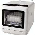 Portable Dishwasher Countertop Dishwasher with 5L Built-in Water Tank, No Hookup Needed, 5 Washing Programs, Air-dry Function, Fruit Washing, Delay Function, Mini Dishwasher for Apartment, RVs-0