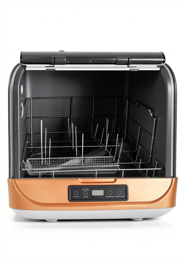 3-in-1 Countertop Dishwasher, Mini Portable Dishwasher with 360° Rotating Spray, Tabletop Small Dish Washer with 7.8L Built-in Water Tank for Home, Apartments, RVs-8