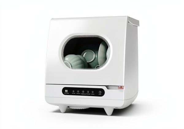Portable Mini Dishwasher LIKARVA 5L Built-in Tank 72°C Rotating Spray-2