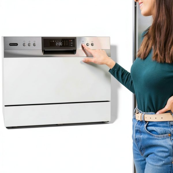 Whynter Portable Dishwasher CDW-6831WES 6-Place Setting LED White-7
