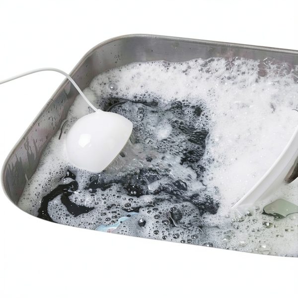 USB Mini Ultrasonic Dishwasher Portable Electric Dish Vegetable Fruit Cleaner Multifunctional Dish Washing Machine Cleaner for Household Kitchen Sink Use Travel RV (Green)-2