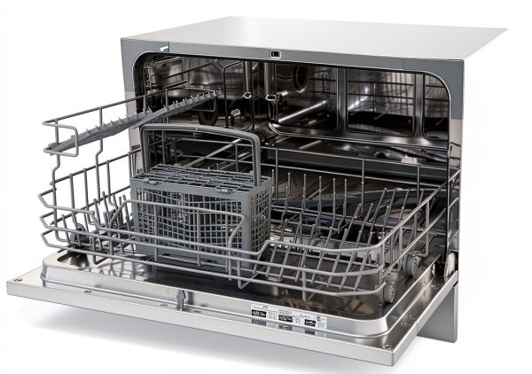 SPT SD-2224DW ENERGY STAR Countertop Dishwasher with Delay Start - Portable Dishwasher with Stainless Steel Interior and 6 Place Settings for Apartment Office And Home Kitchen, White-5