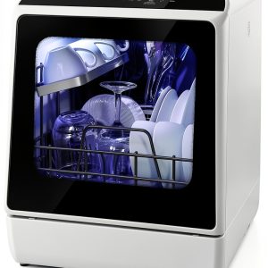 Portable Countertop Dishwasher FOHERE TDQR01 Dual Spray 6 Programs-0
