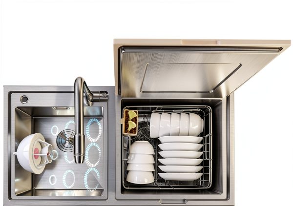Mini Dishwasher BHDD Portable USB Dishwasher Compact High Pressure-2