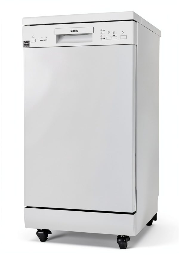 Portable Dishwasher Danby DDW1805EWP 18" Wide White 8 Place Settings-3