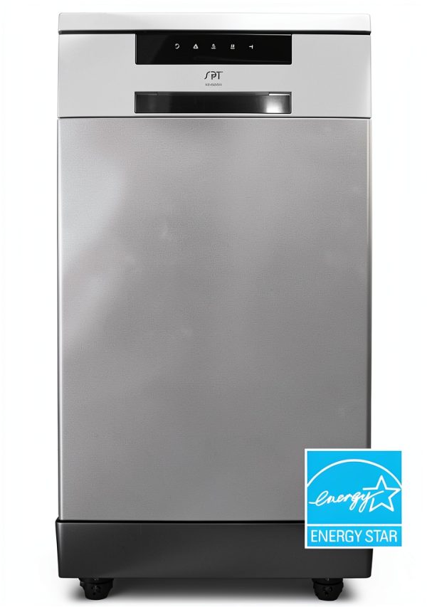 SPT Portable Stainless Steel Dishwasher 18" 6-Program 8-Place-1