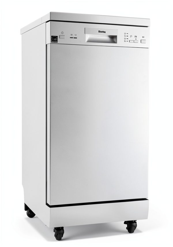 Portable Dishwasher Danby DDW1805EWP 18" Wide White 8 Place Settings-2