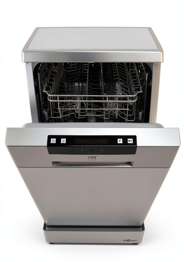 SPT Portable Stainless Steel Dishwasher 18" 6-Program 8-Place-4