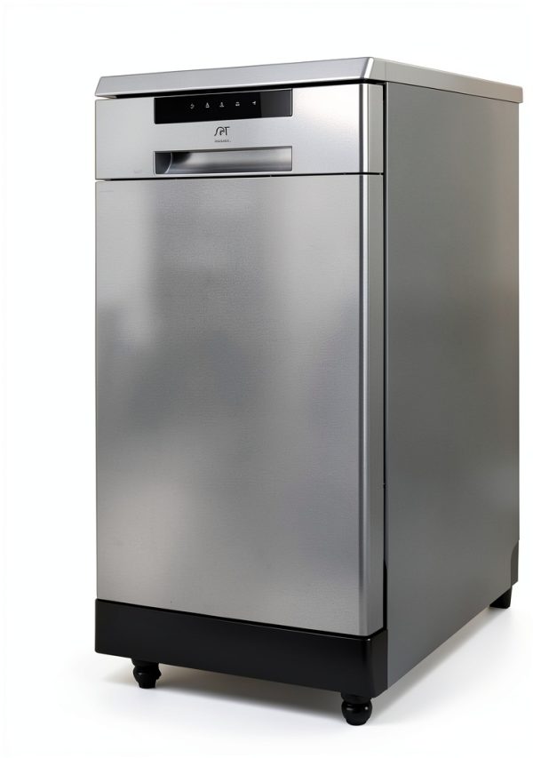SPT Portable Stainless Steel Dishwasher 18" 6-Program 8-Place-6